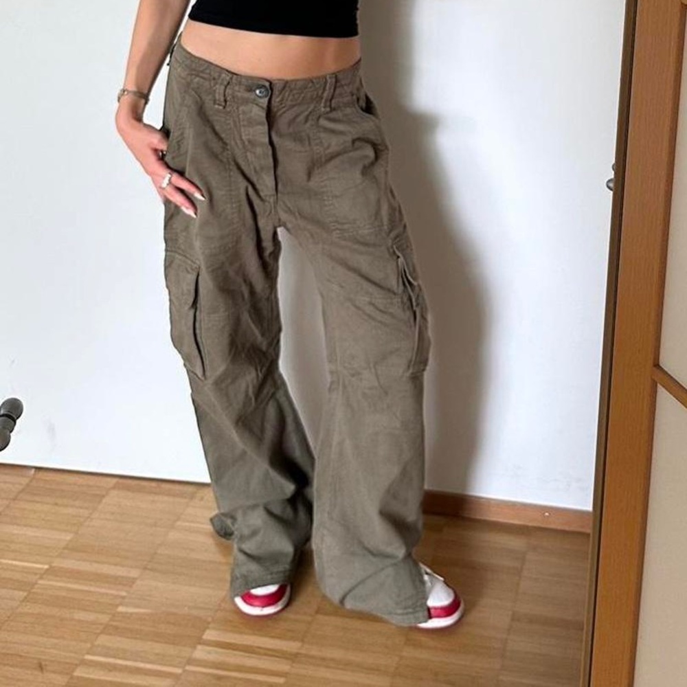 Zara high waisted cargo pants